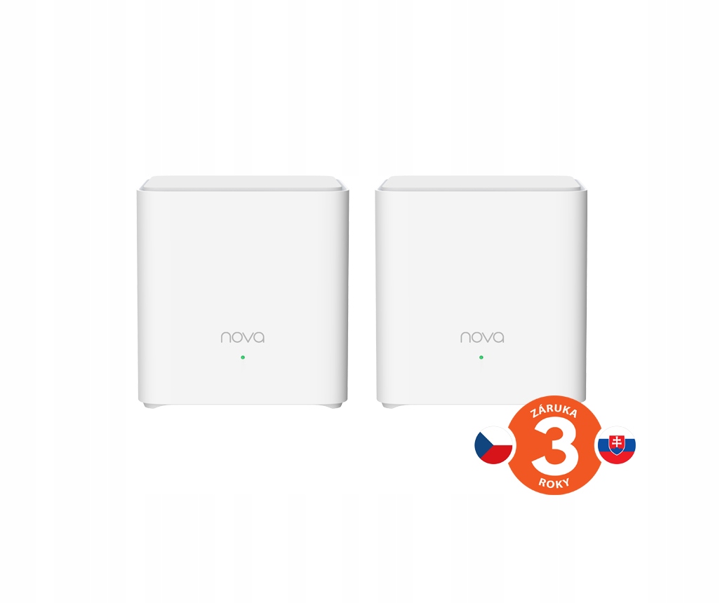 Tenda Nova EX3 (2-pack) WiFi6 AX1500 Mesh Gigabit systém, 4xGLAN/ Gwan,…