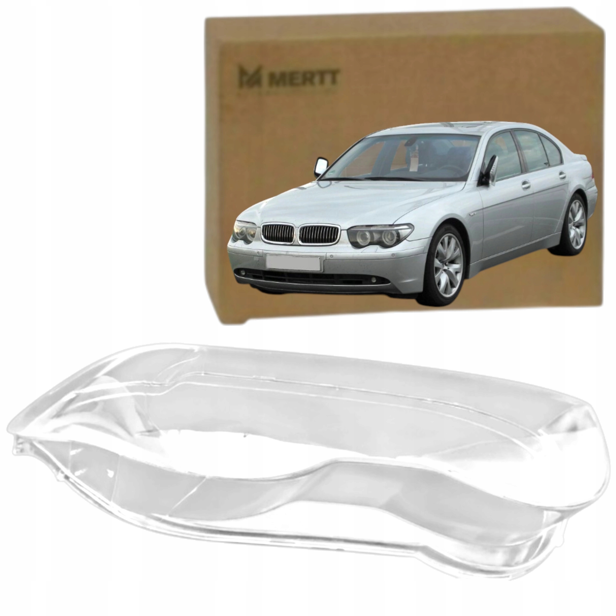 Bmw 7 E65 E66 2001-2004 Levé nové sklo předního světlometu sklo