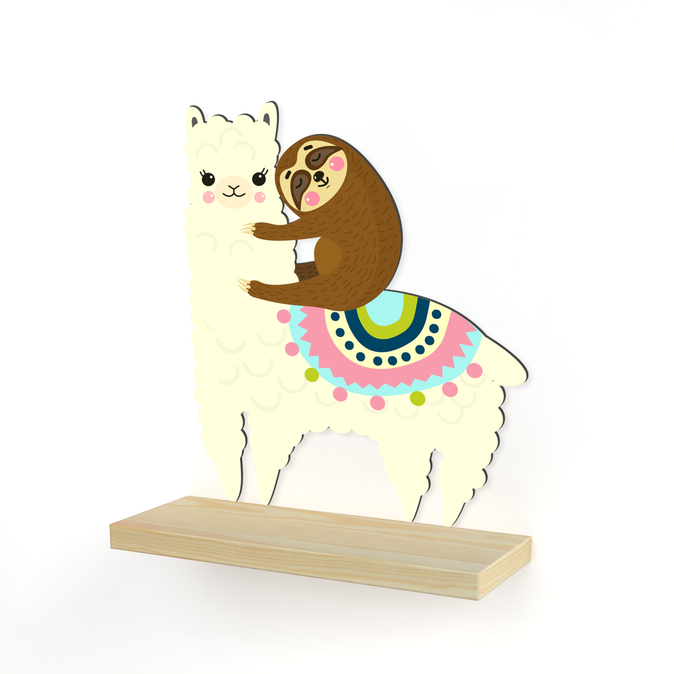 DREWNIANA PÓŁKA SKANDYNAWSKI STYL ALPAKA LENIWIEC