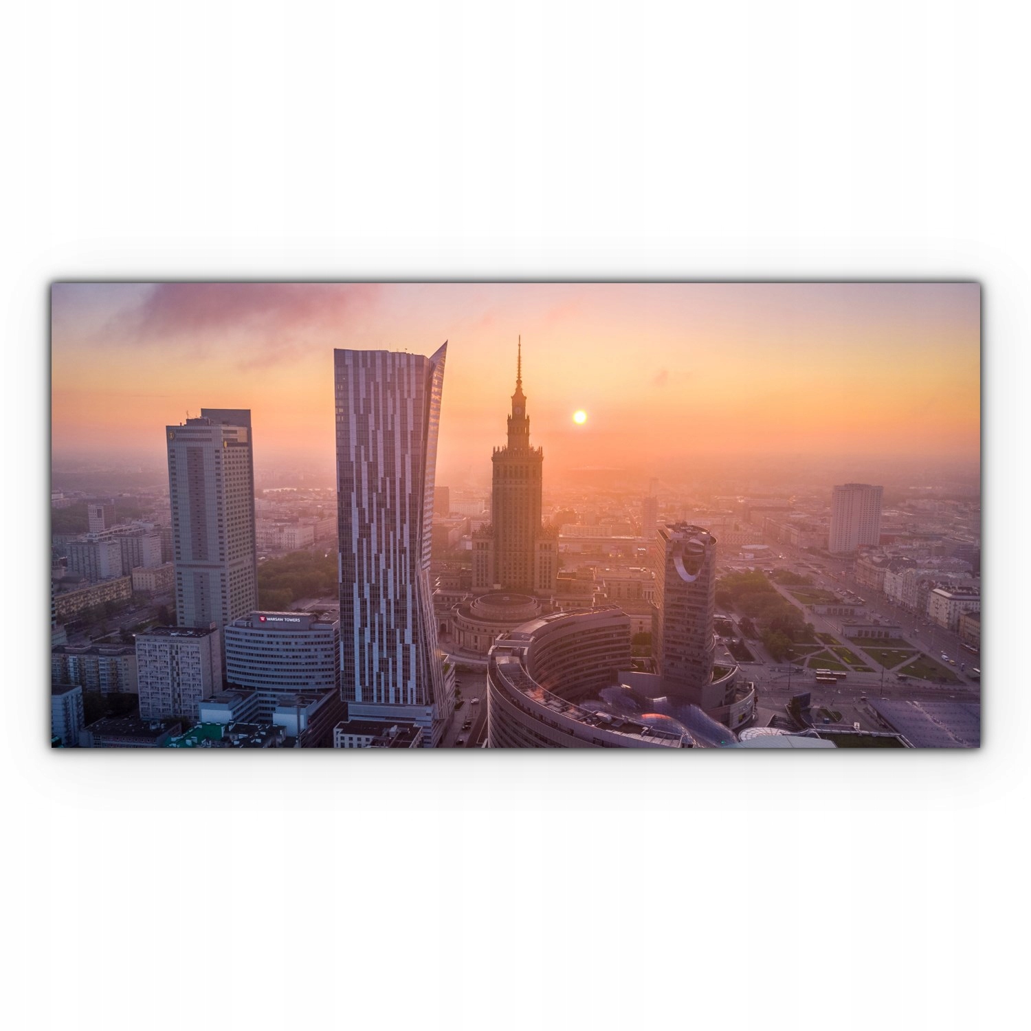 

Obraz canvas na ścianę 120x60 Miasto Zachód Słońca