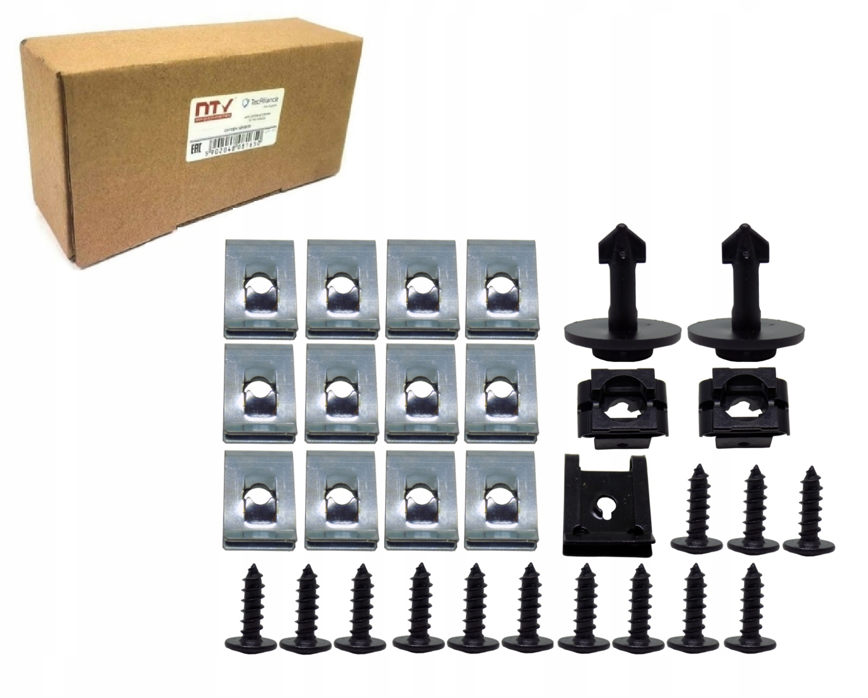 ZESTAW SPINEK OSŁONY SILNIKA AUDI A4 B6 B7