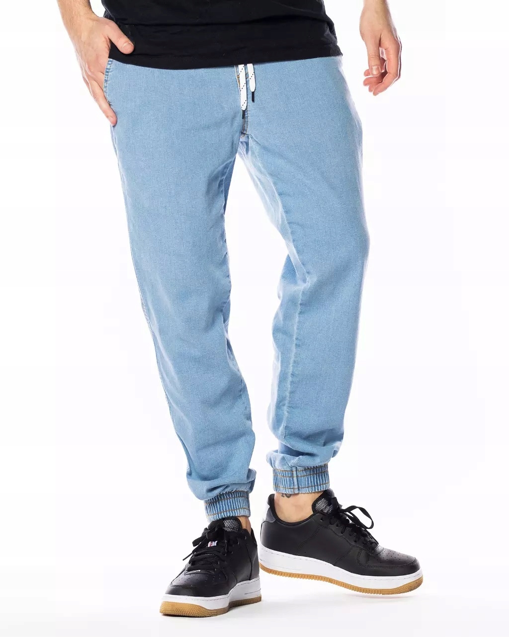 Kalhoty Jigga Wear Jogger Crown Jeans Světle Modré vel. L