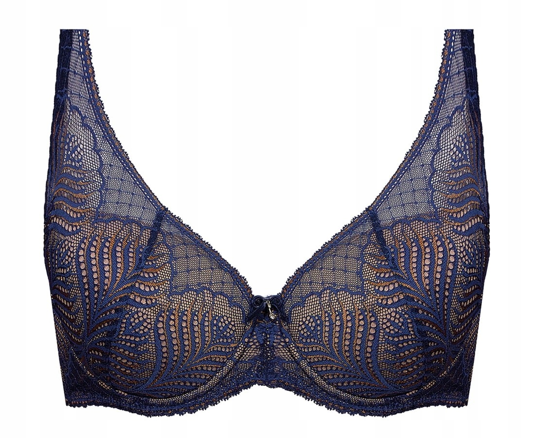 Nipplex LORENZA Biustonosz Push Up Granat 75D Rozmiar 75D