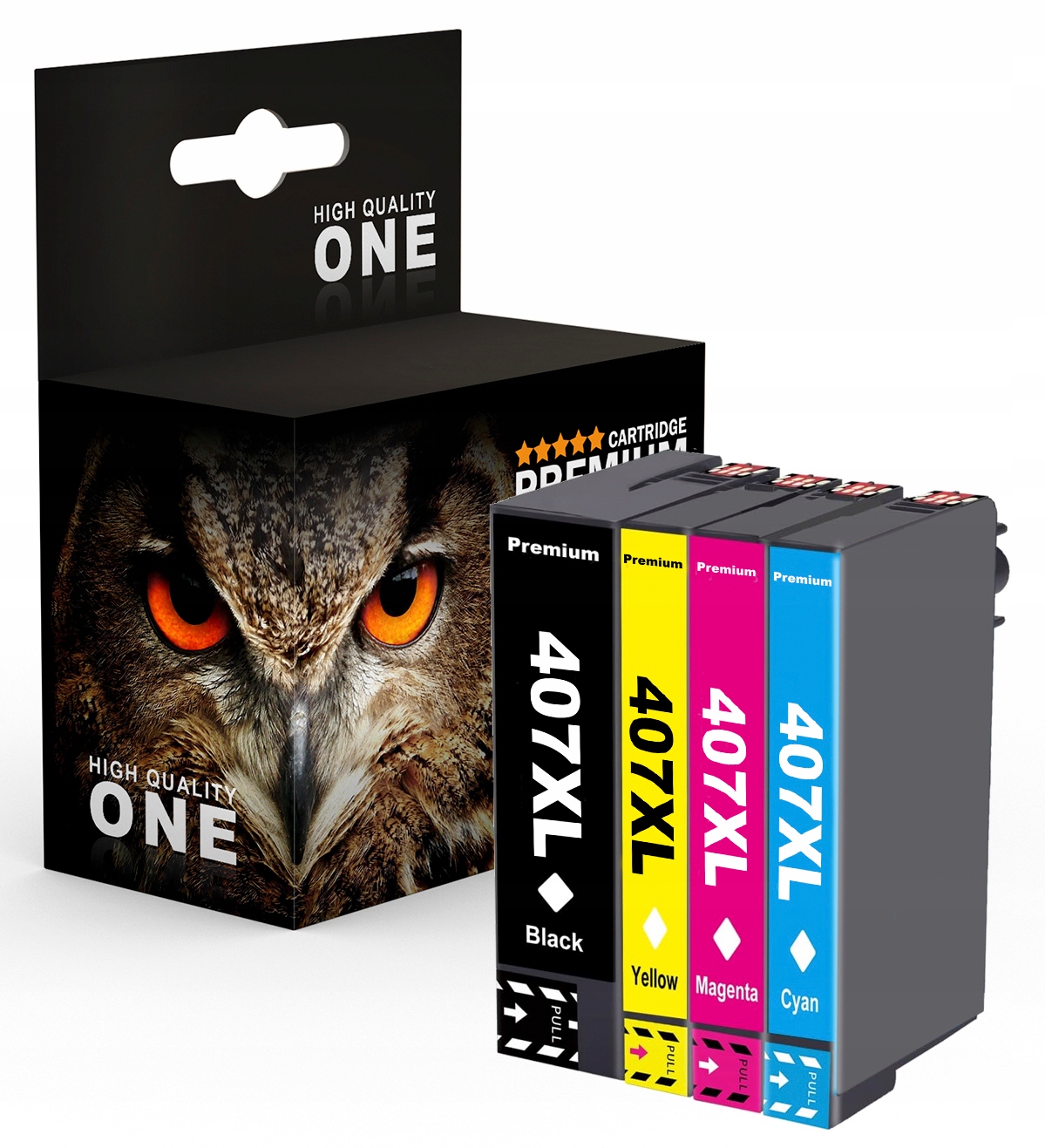 4x inkoust pro Epson WorkForce Pro WF-4745 Dtwf 407 XL