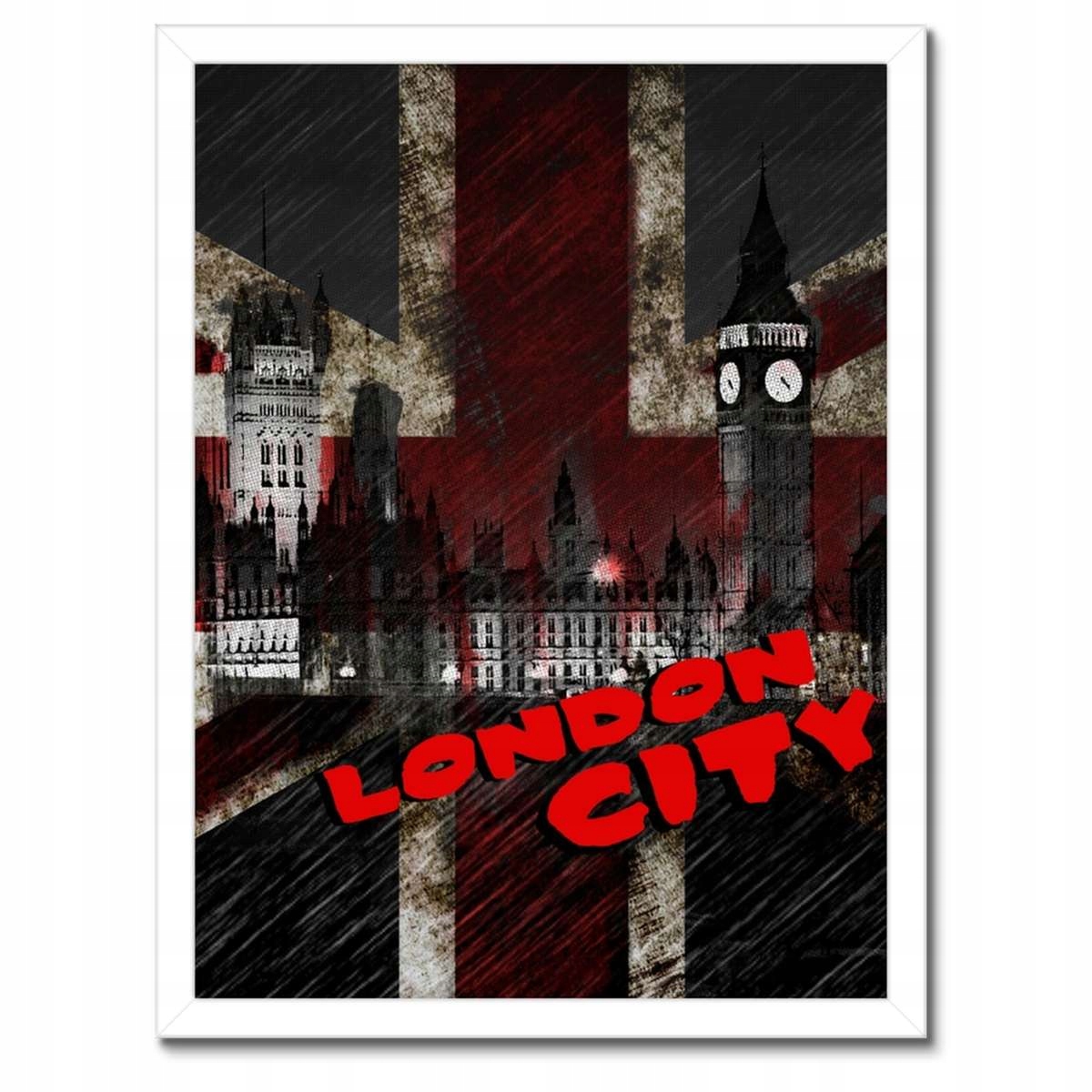 Plakáty v rámu 30x40 London City Londýn Anglie Big Ben