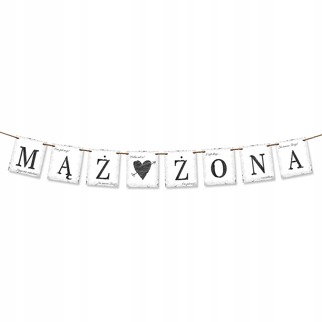 

Łańcuch girlanda baner Mąż Żona 100 cm