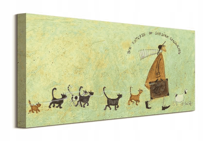 

Sam Toft Ernest Doris i koty Obraz płótno 60x30 cm