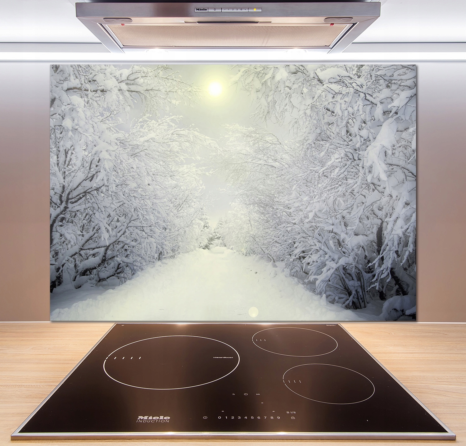 

Panel do kuchni Piękny las zimą 100x70 cm + Klej