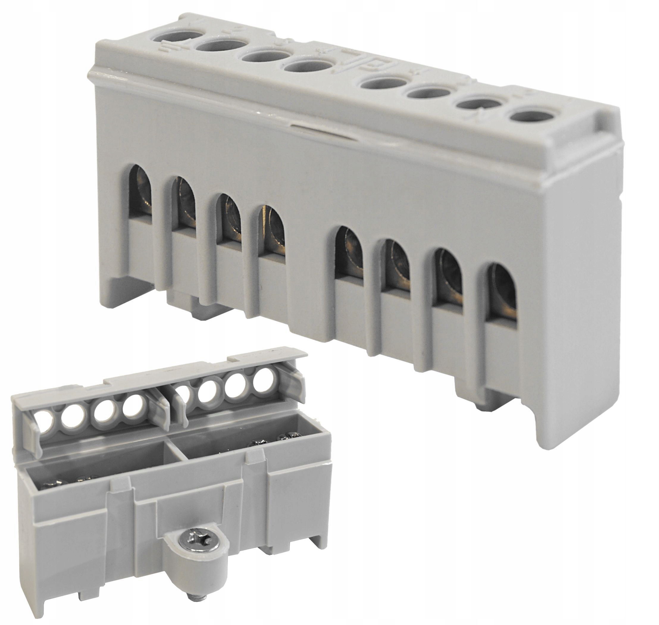 

Mostek W Obudowie Listwa Zaciskowa N+Pe 2x4P Szara
