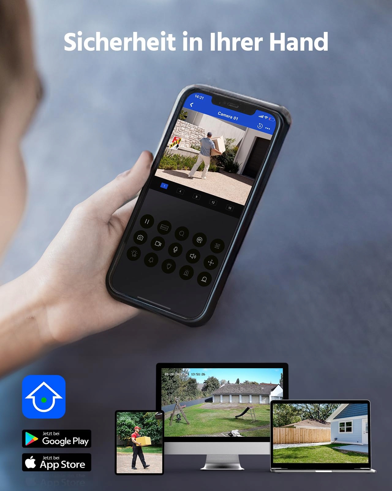 ANNKE Zestaw Kamer PoE 5MP Zewnętrzny 4X Kamera IP 8CH 2TB NVR IP67 — miniatura 7