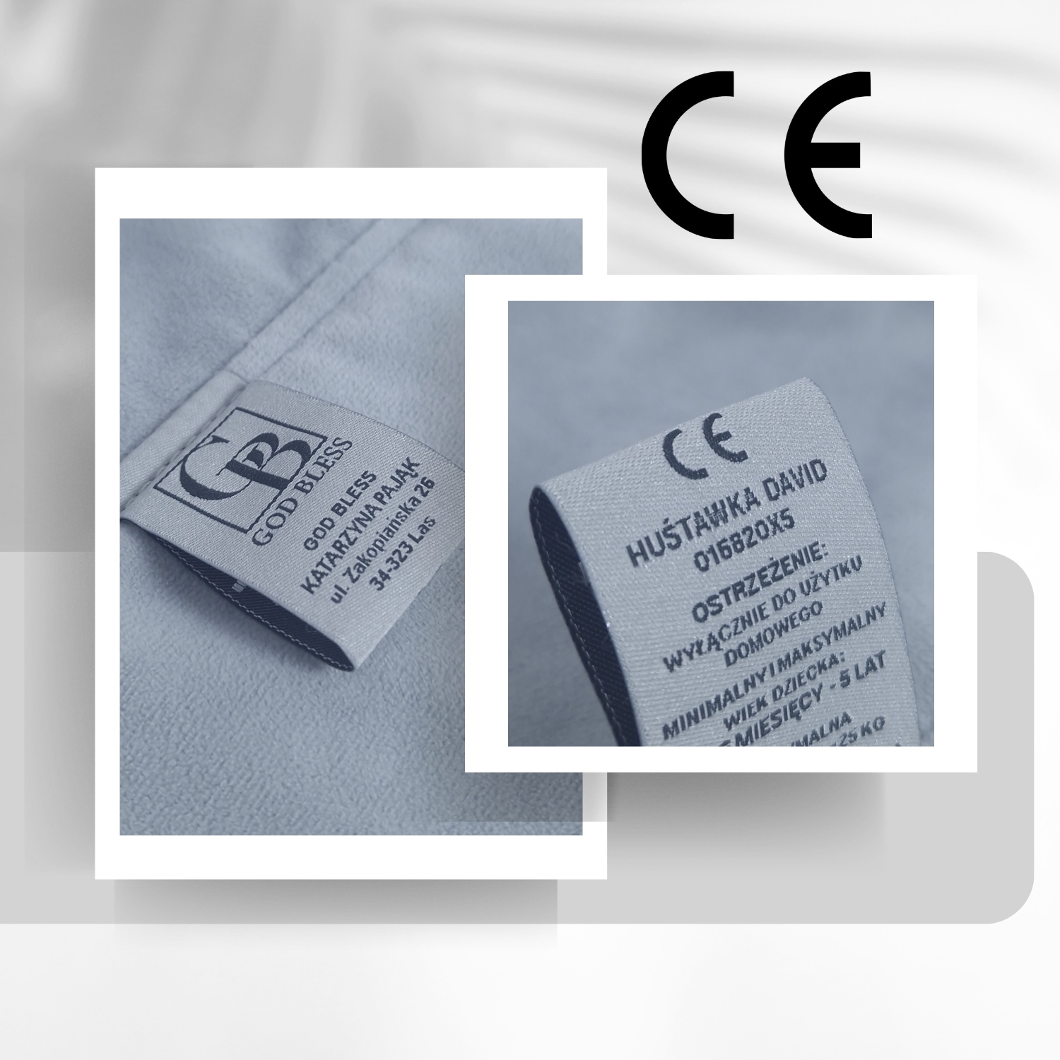 HUŚTAWKA DLA DZIECI DO DOMU REGULOWANA PRODUCENT CERTYFIKAT - CE EAN (GTIN) 5905868469615