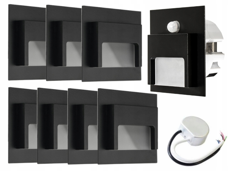 Sada světel na schody Halogen Led 8x Čidlo