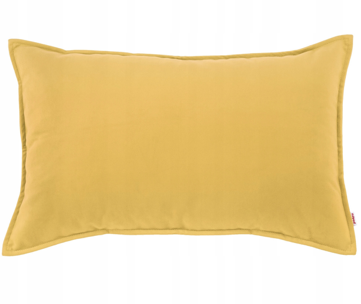 Plyšová dekoratívna poduška horčicová 45x140