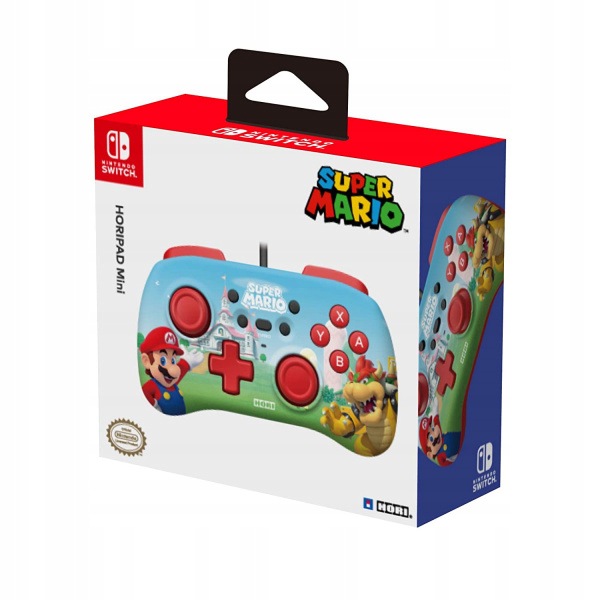Hori HoriPad Mini kabelový ovladač Mario (Switch)
