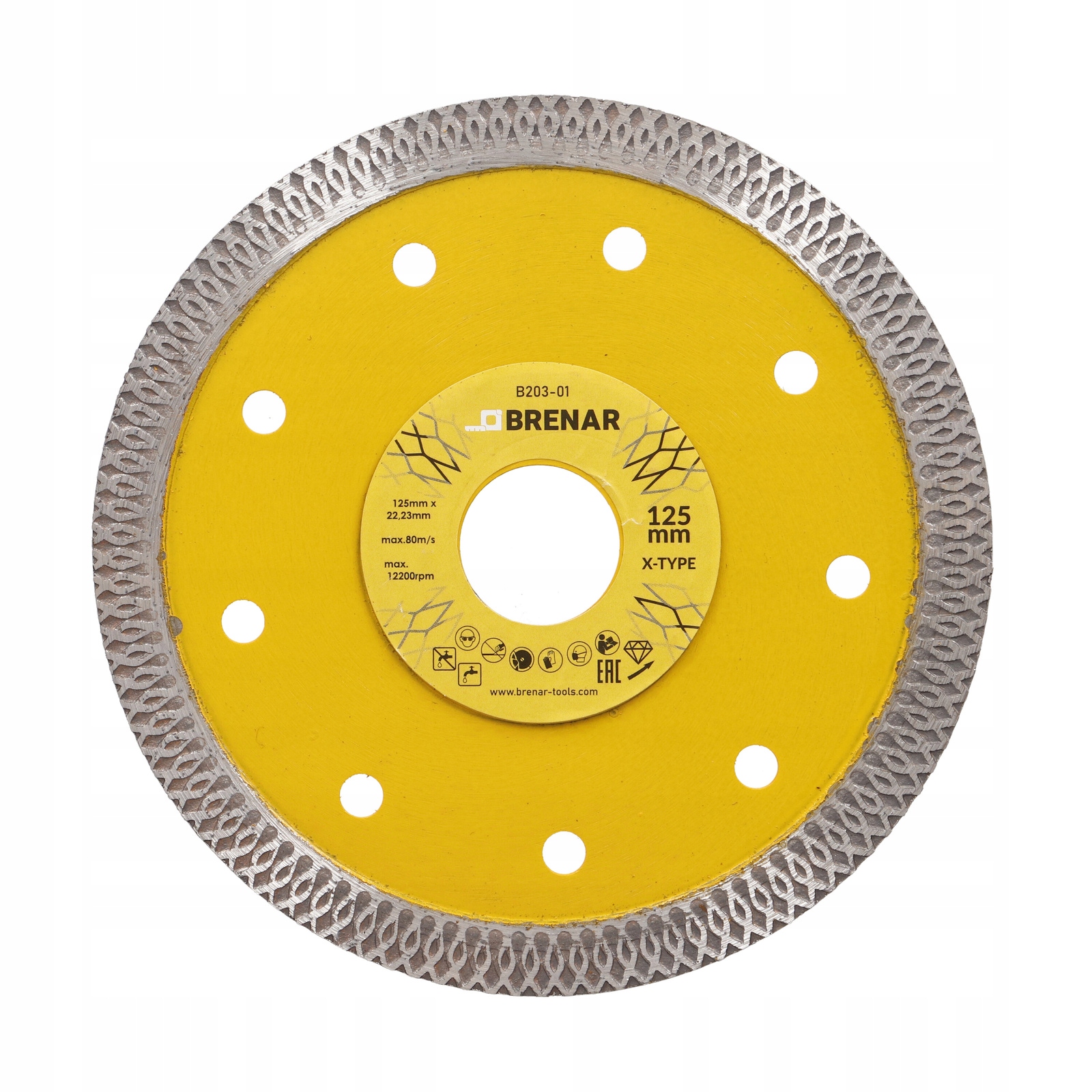 Brenar diamantový kotúč X-type 125x22,23x1,2 mm 25 ks