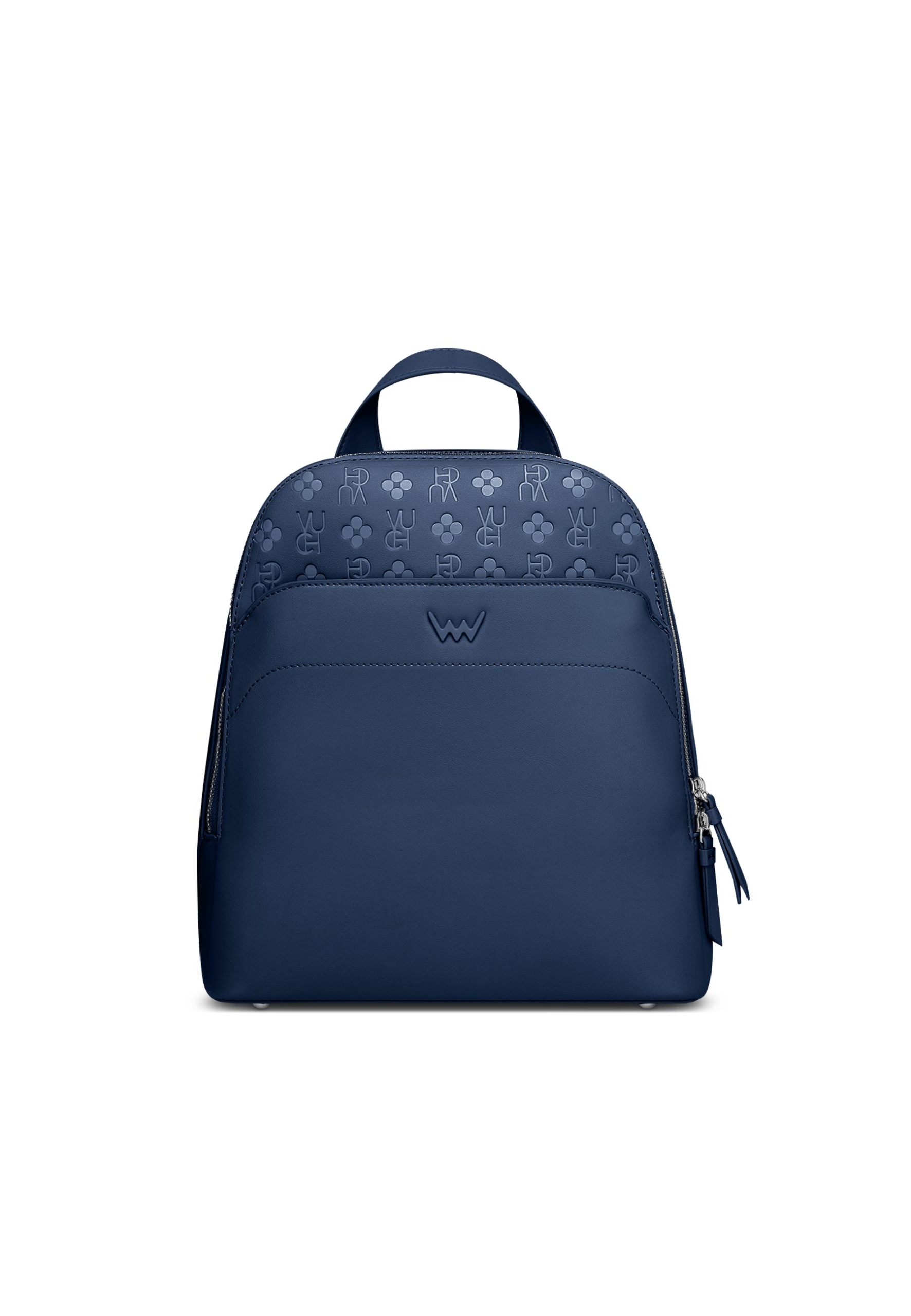 Dámský batoh Vuch Filipa Mn modrý 9 l koženkový monogram