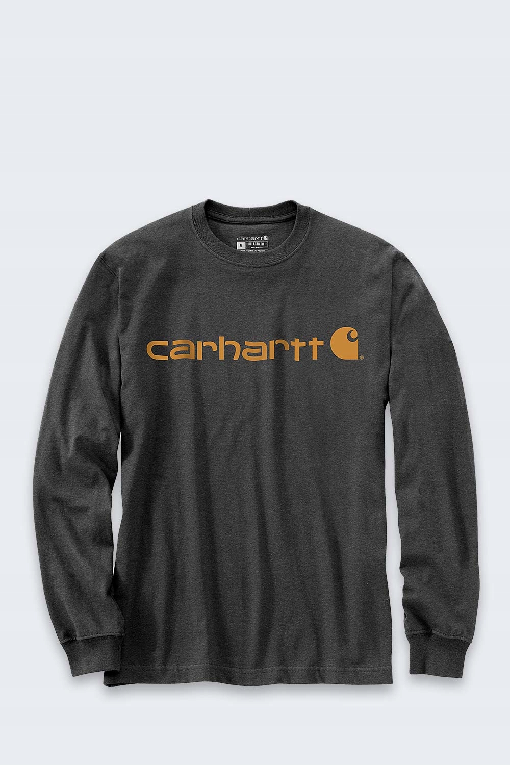 Tričko Carhartt Dearborn Relaxed Ls Logo Carbon