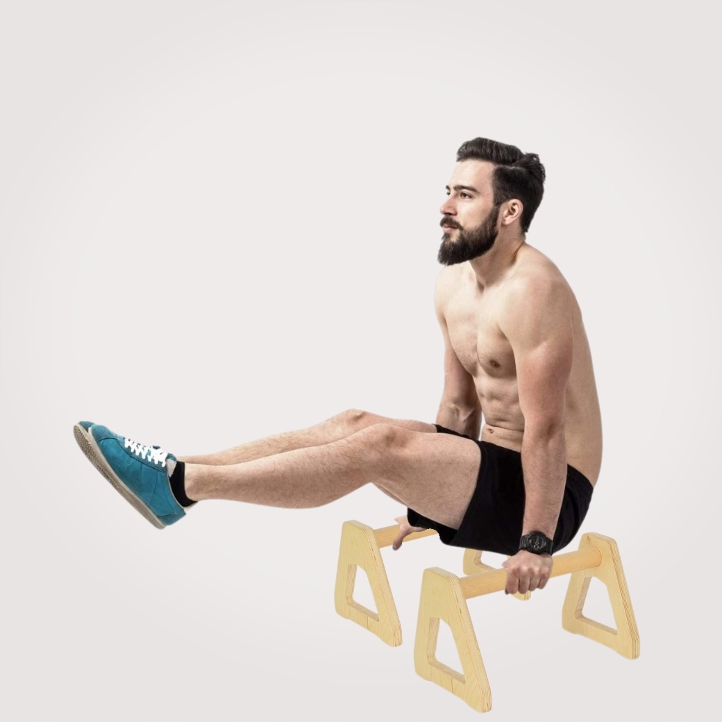 Madla na kliky Dřevěné Paraletky dlouhé Kalistenika 2 ks