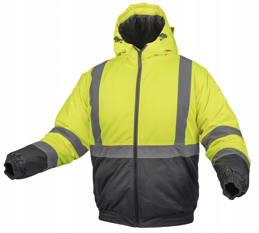 Kurtka Robocza Męska Bhp Żółta Ocieplana Bomber Oker Hogert 3XL