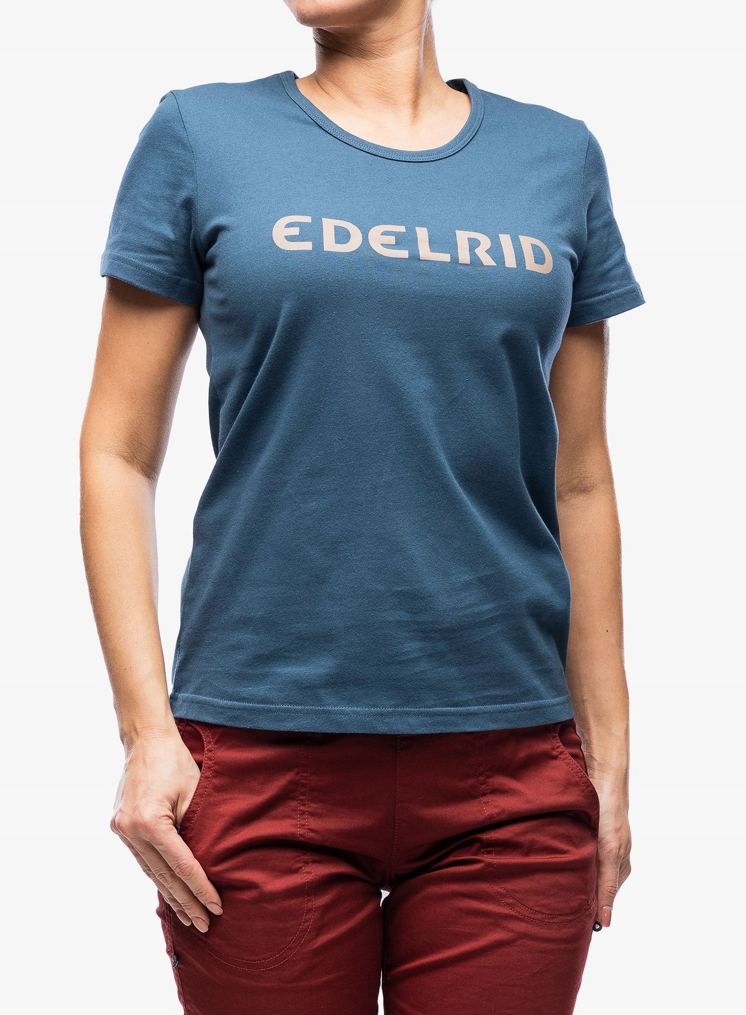 Dámské bavlněné tričko Edelrid Corporate T-Shirt II petrol/navy L