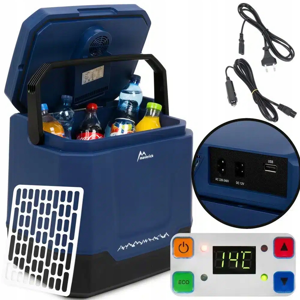 Turistická lednička Automobilová 12/230V 35L Granátová