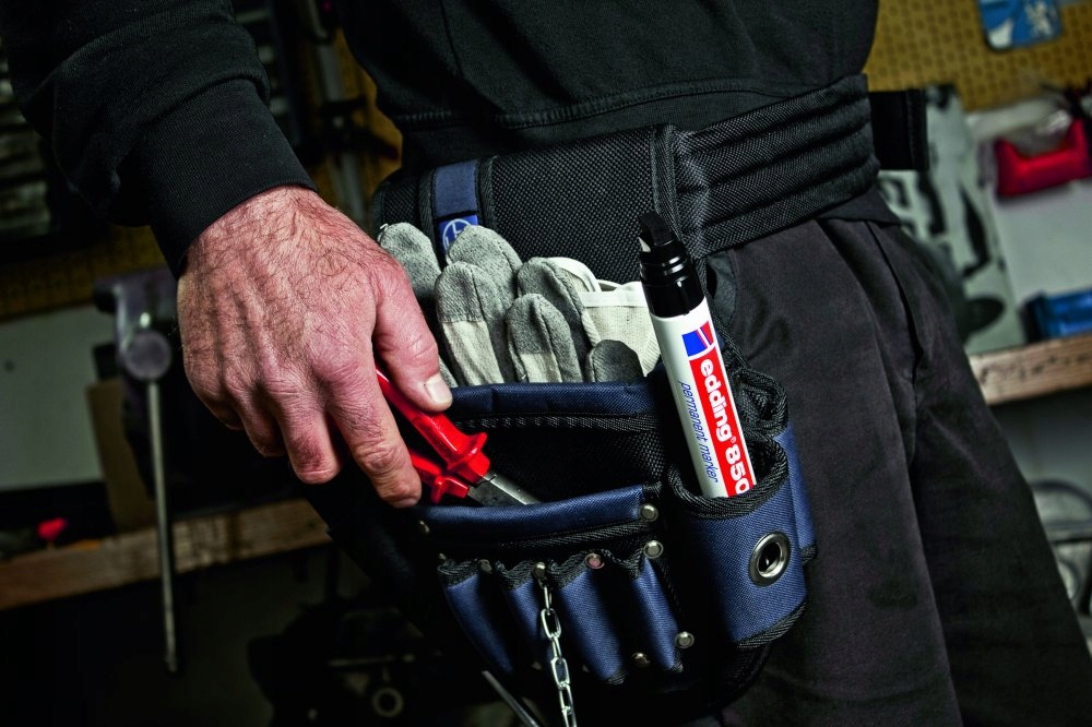 Marker Permanentny 850 Ścięty Czarny Edding Rodzaj permanentny