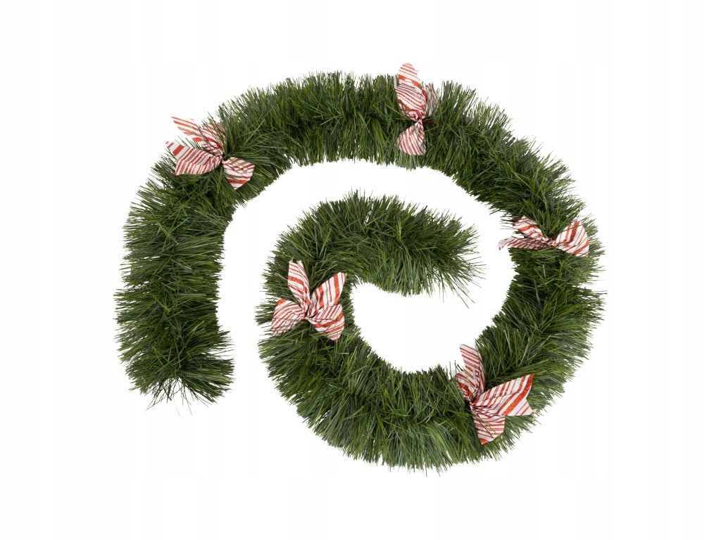 Vánoční girlanda, hustý stromeček s mašlemi, 270 cm