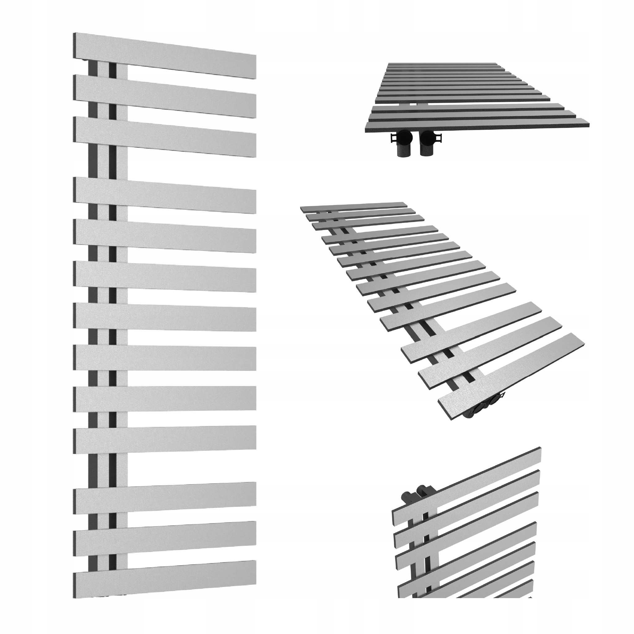 Dekorativní radiátor Fantom Levý 720x500 Antracit
