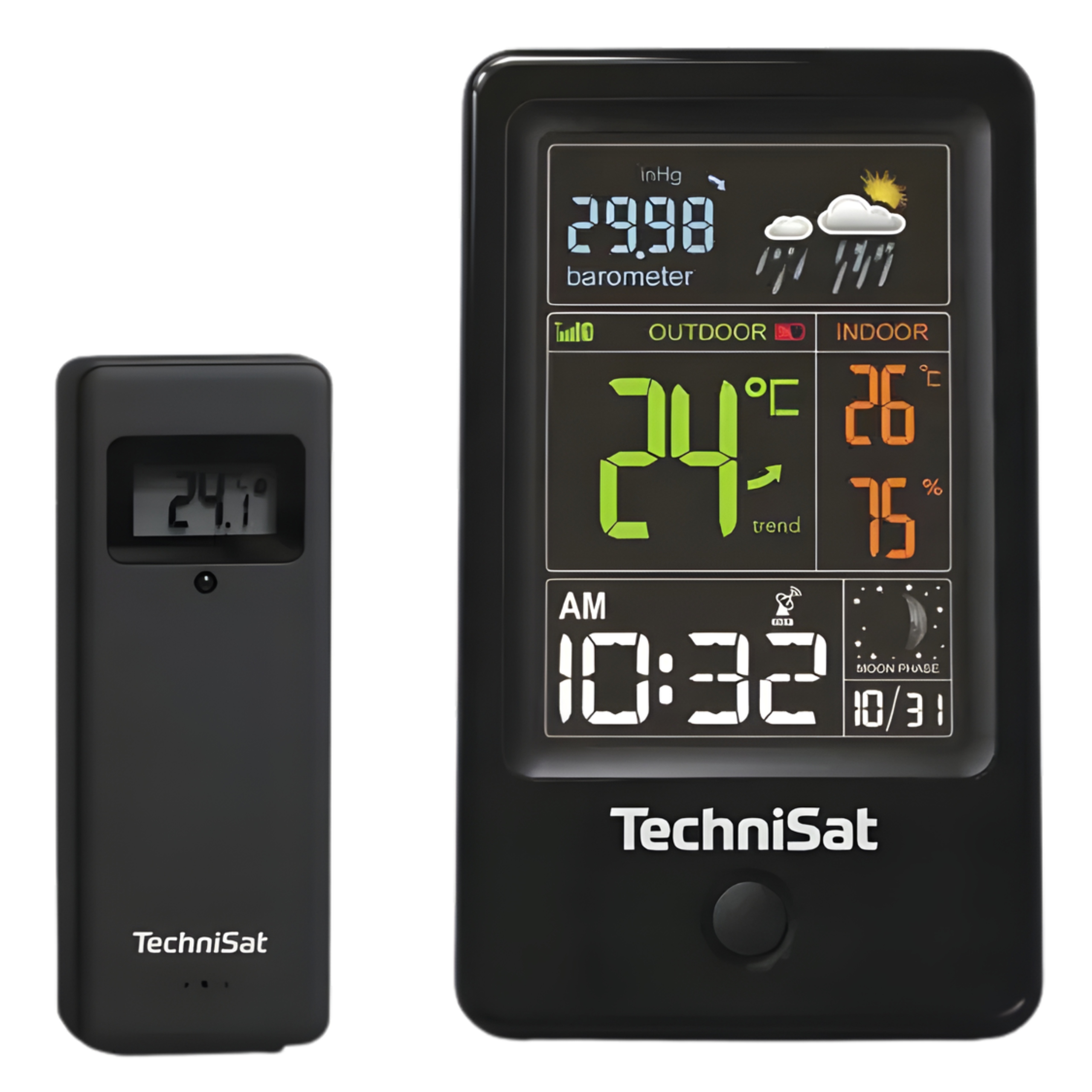 Bezdrátová meteorologická stanice s teploměrem Dcf TechniSat Imeteo 400