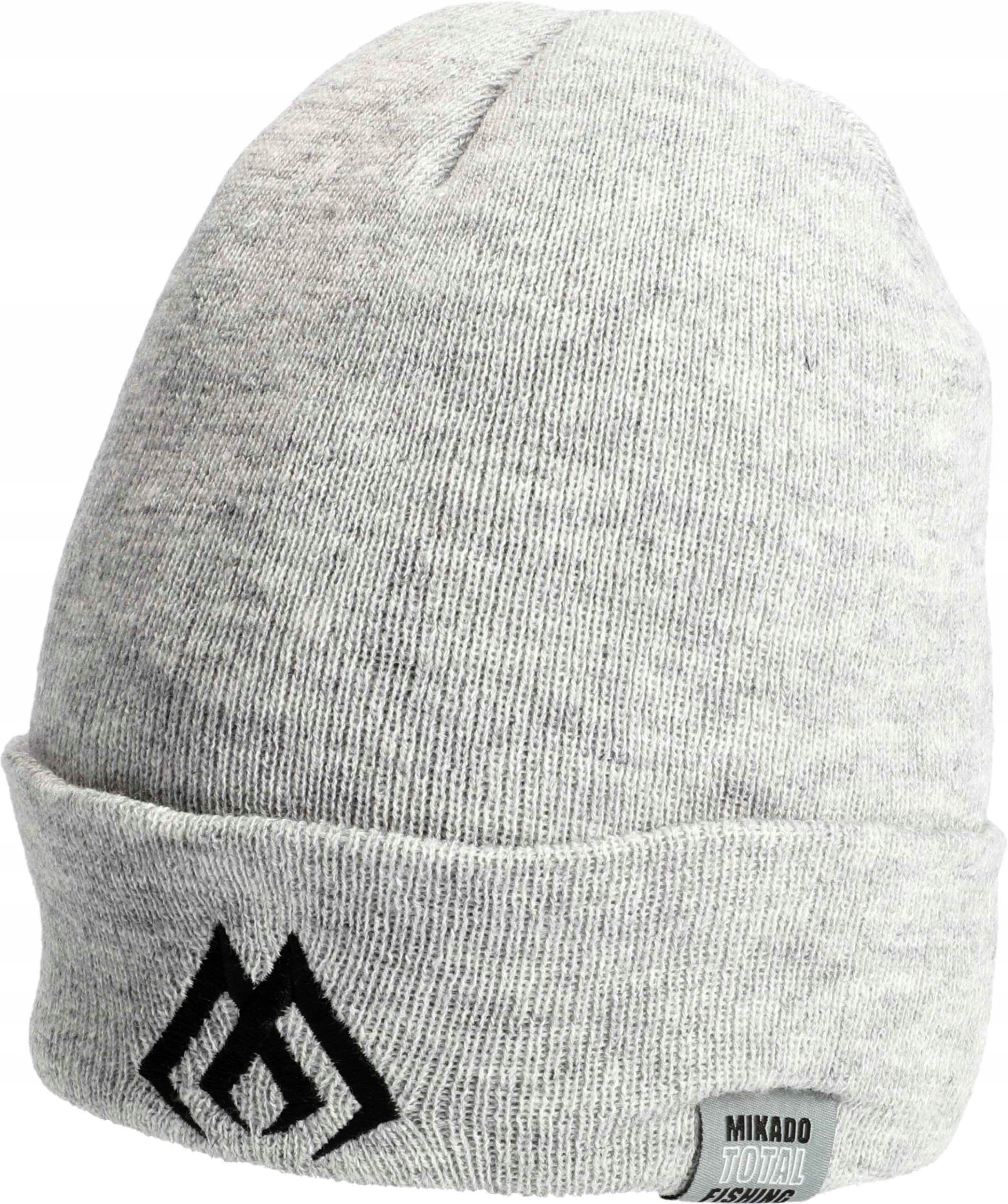 Mikado UM-UC011 czapka wędkarska dla wędkarza Beanie szara