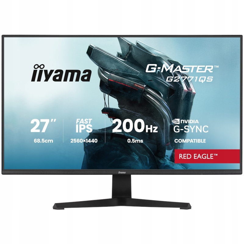 Monitor 27" Iiyama G2771QS-B1 Ips 2560x1440 Wqhd 200Hz 0,5ms