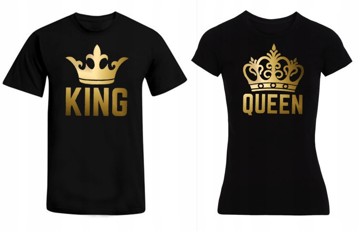 

Zestaw Koszulek Dla Par King & Queen Prezent
