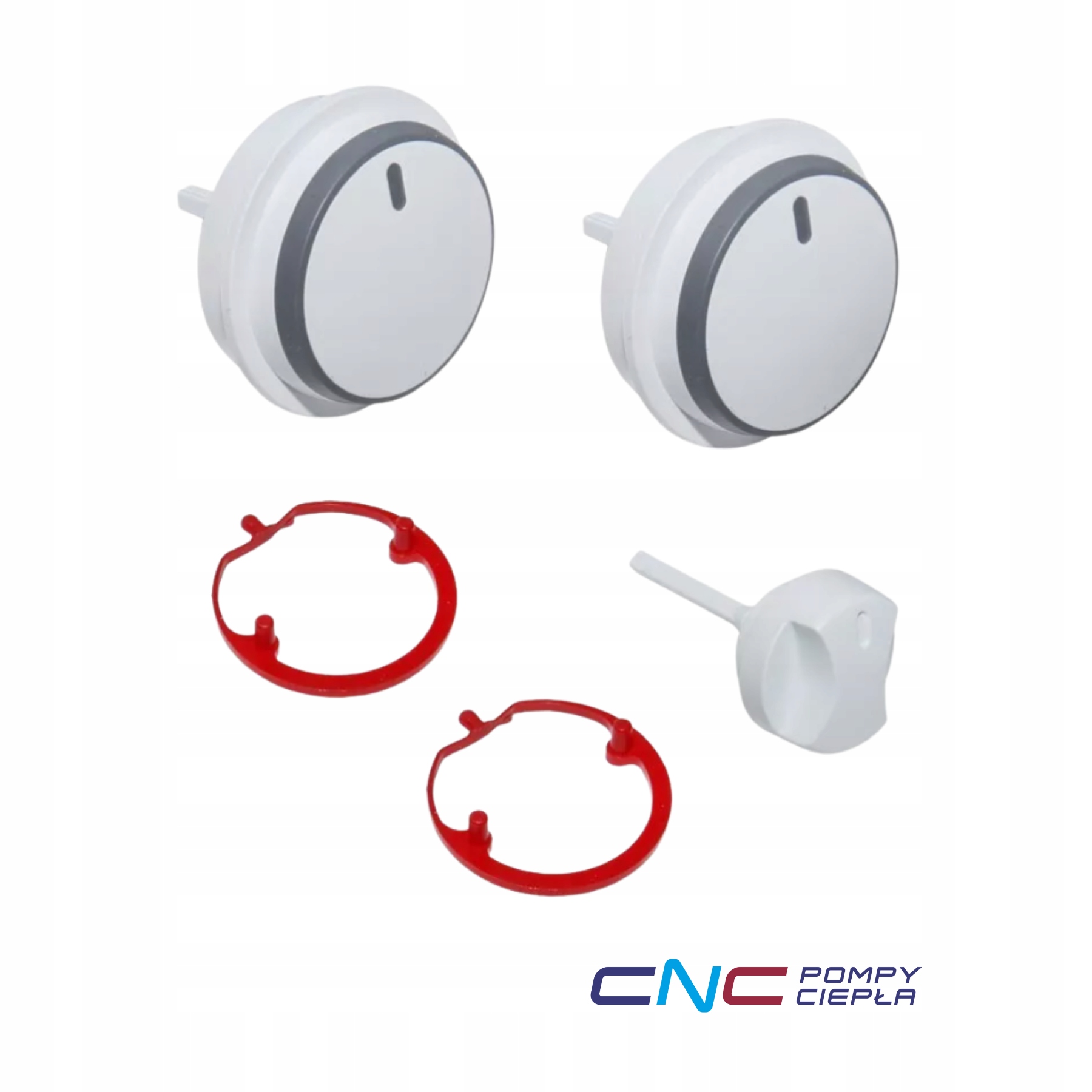 Vaillant 0020037662 – Pokrętła (3 szt.) białe, oryginalne do kotła