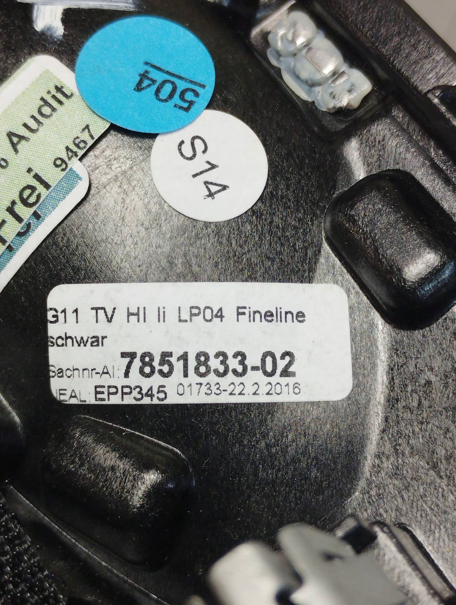 BMW 7 G11 moulding DEKOR door left 7851833