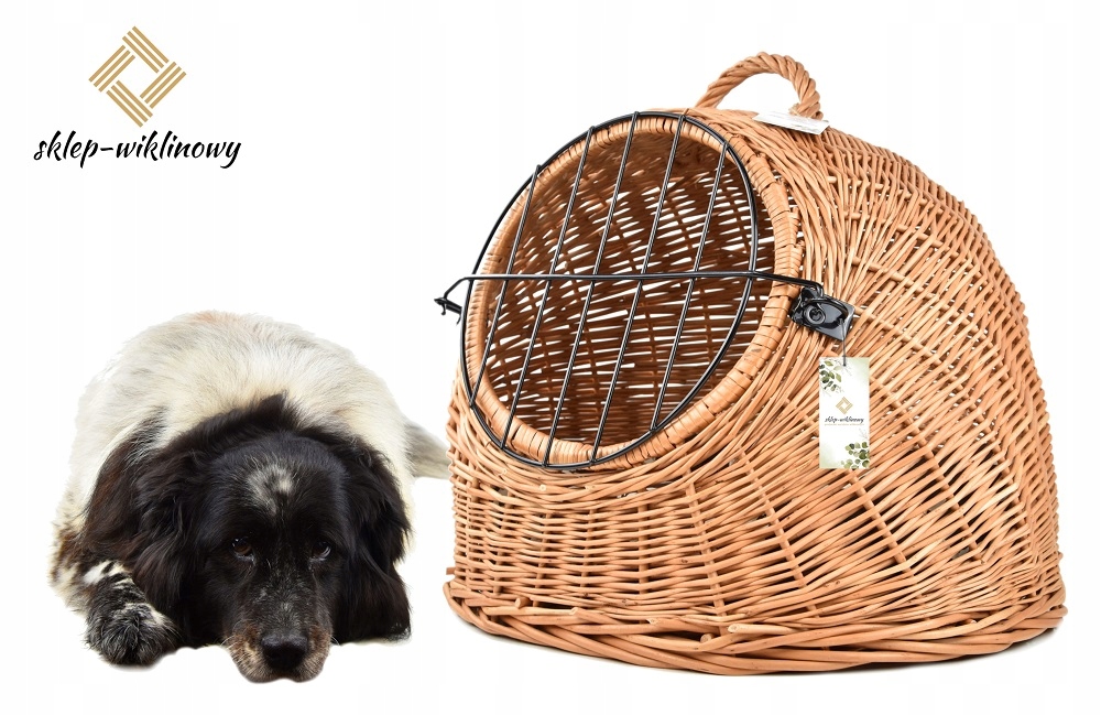 Uzamykatelná budka Pelíšek Domeček z proutěného materiálu pro psa a kočku Přepravka Velký