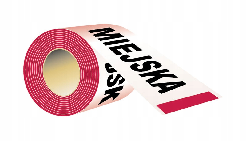 Taśma typ T/P - 8,5 cm x 100 mb - STRAŻ MIEJSKA