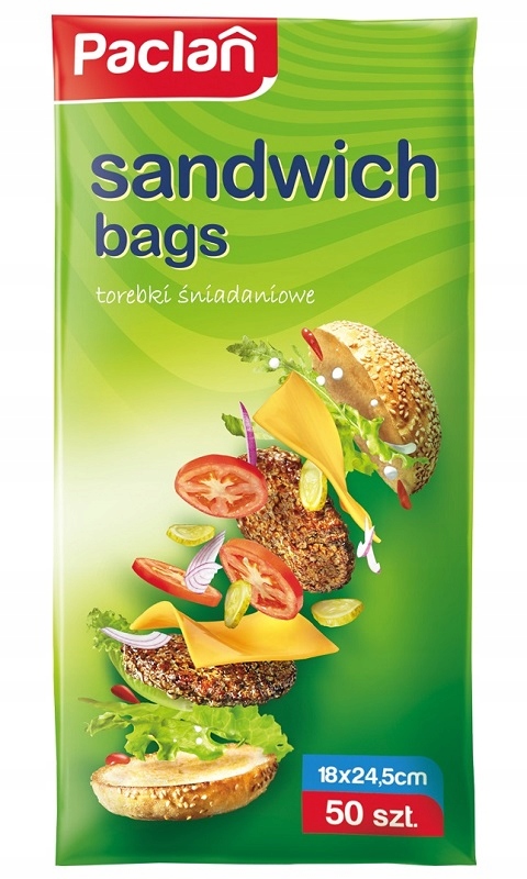 

Paclan Torebki Śniadaniowe 18x24,5 cm 50 sztuk