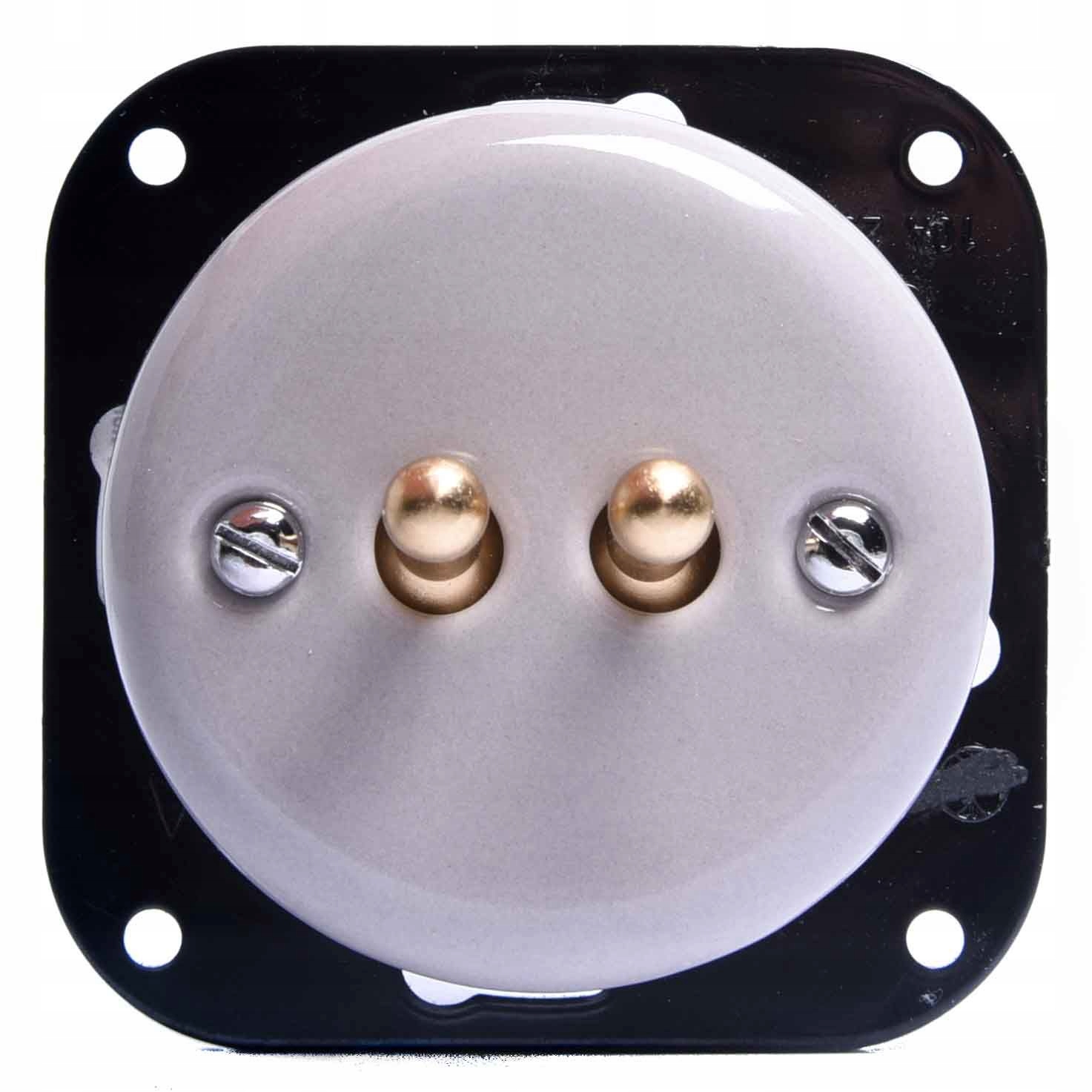 Retro Loft Ceramiczny Włącznik Podtynk Dwutor Scho