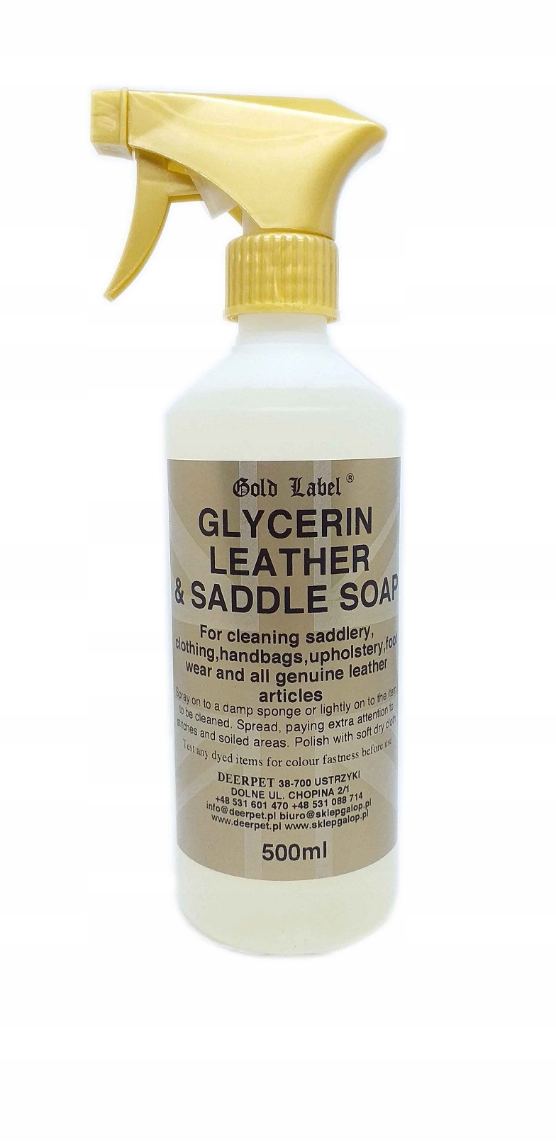 Spray mydło glicerynowe do tapicerki skóry 500ml