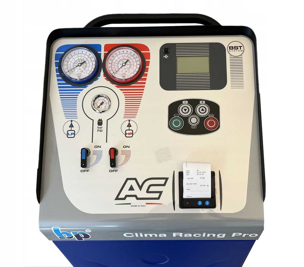 STACJA KLIMATYZACJI R134A 1234YF AUTOMATYCZNA SPIN CLIMA RACING PRO EAN (GTIN) 5905054600778