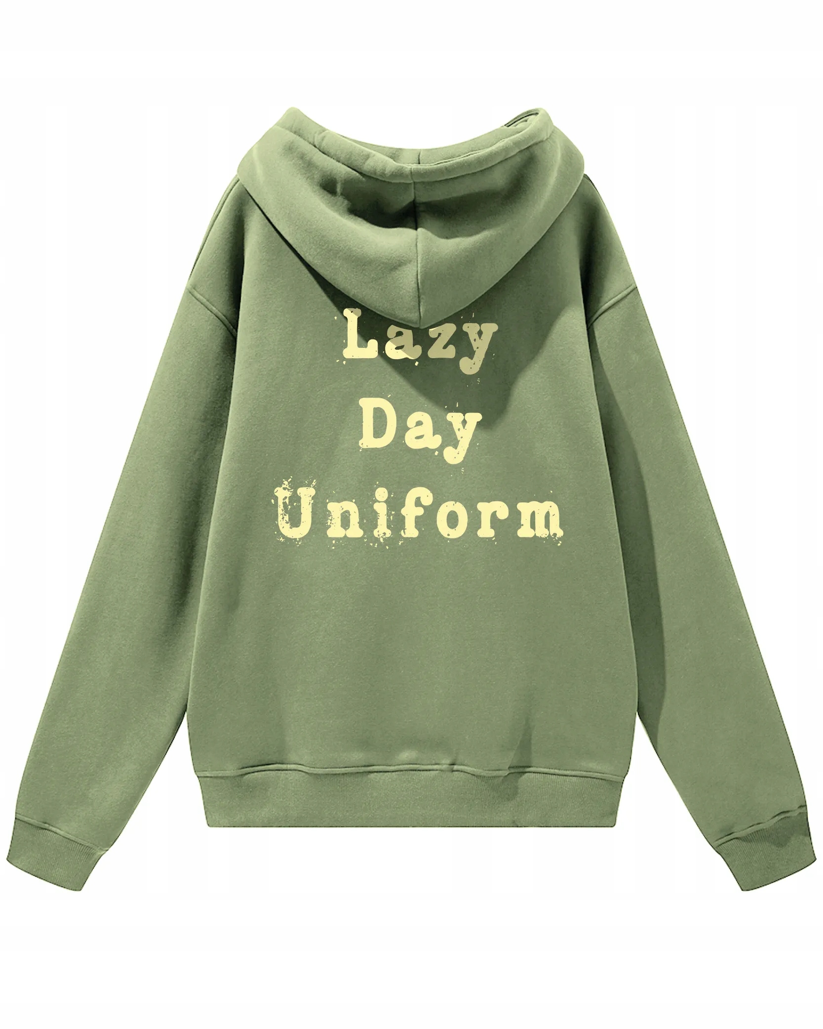 Oversize mikina Lazy Day Uniform s kapucí Funny Olive M
