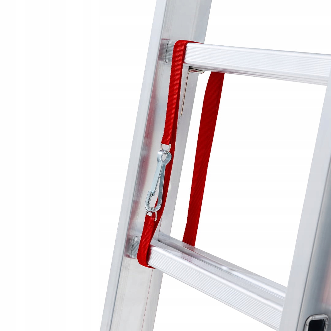 Drabina aluminiowa na schody profesjonalna FARAONE 3x8 AK250.3SC- 6,19 m — 19
