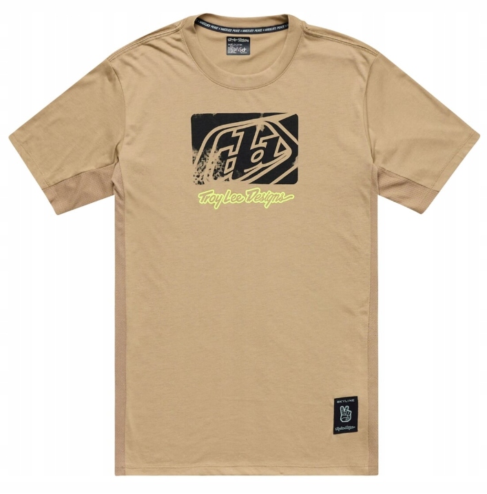 Cyklistický teplákovka Troy Lee Designs Ss Skyline Ride Tee Timber velikost M