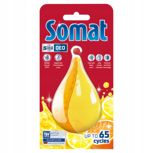 Levně 4x Somat Deo Duo-Perls Osvěžovač do myčky nádobí citronovo-oranžový