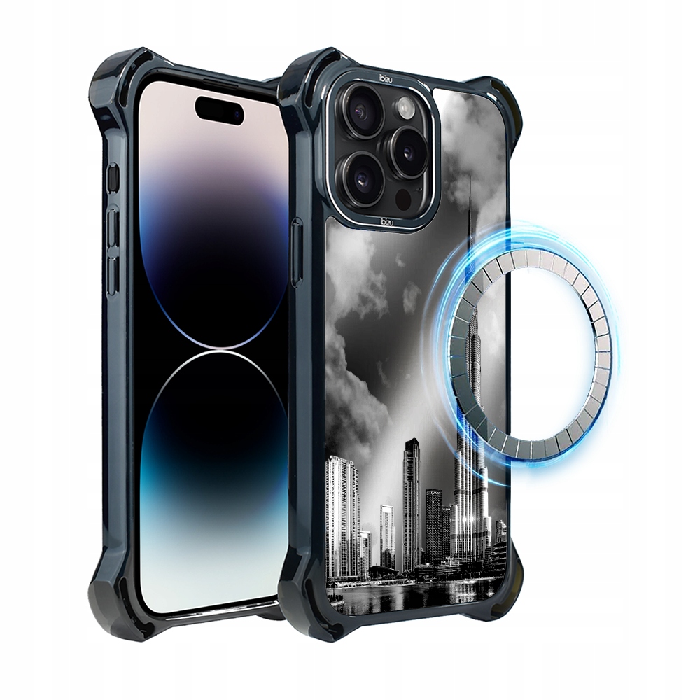 Pouzdro pro iPhone 14 Pro Max Ibizu DropGuard Ultra s MagSafe, Burj Khalifa