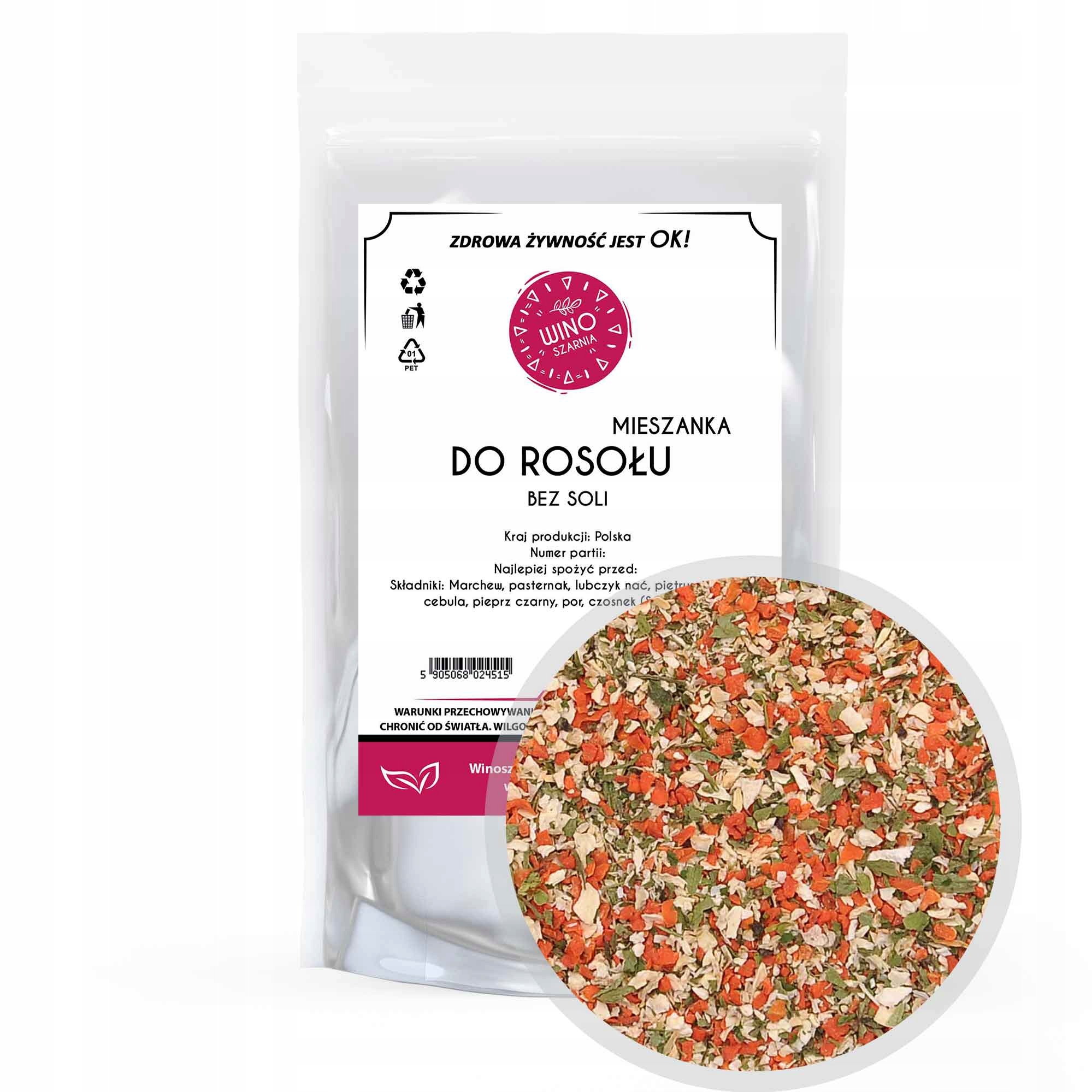 Levně 5 x Winoszarnia Směs koření na vývar bez soli 250 g Ideální aromatická