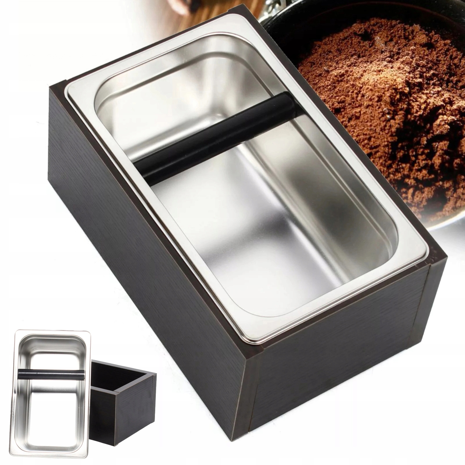 Pojemnik Na Fusy Do Kawy Do Kawiarni Stal Nierdzewna