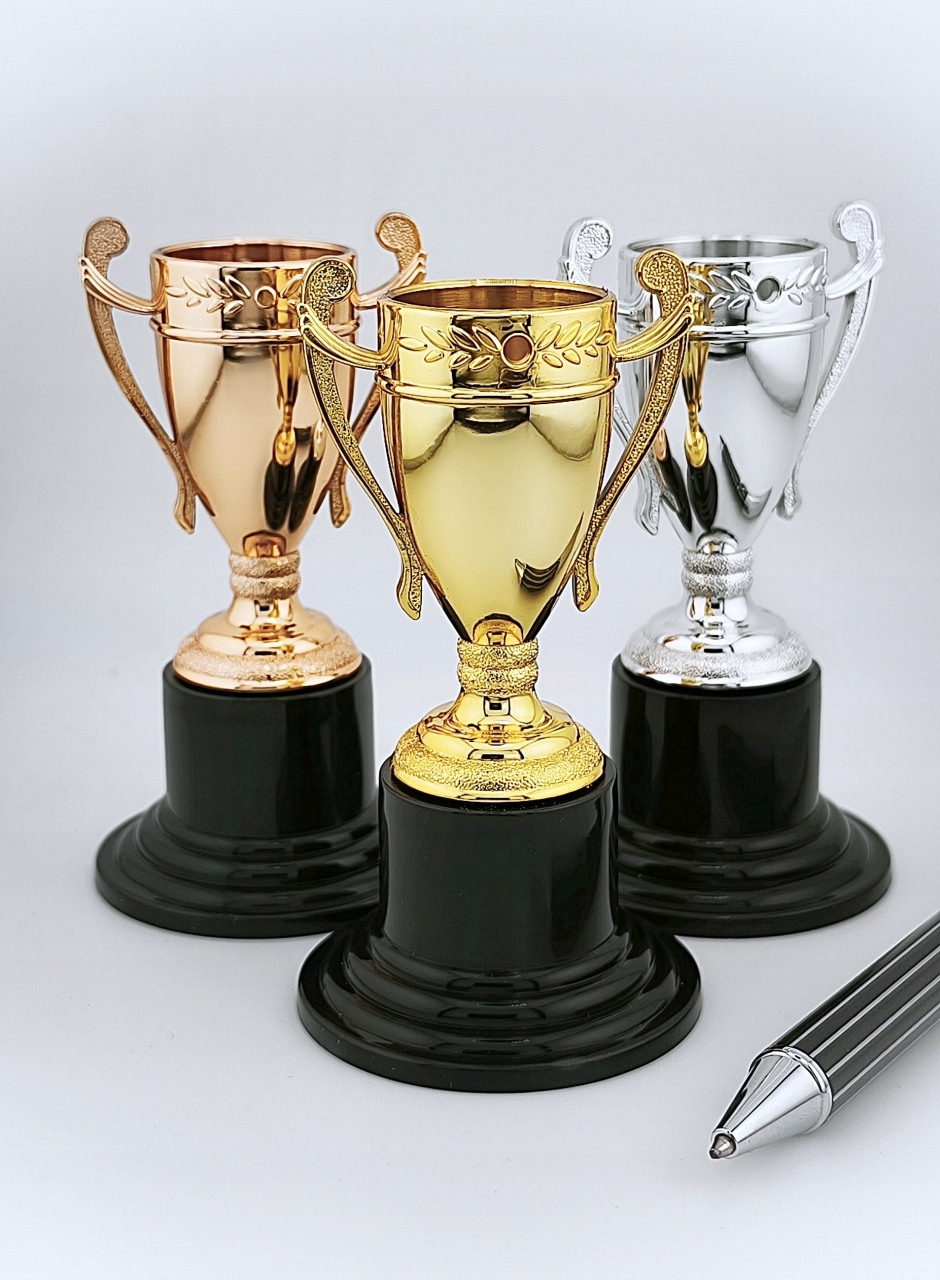 MDX501-G,S,B -12kmpl Mini Pohár, zlatá medaile, stříbrná, bronzová (36 Ks)