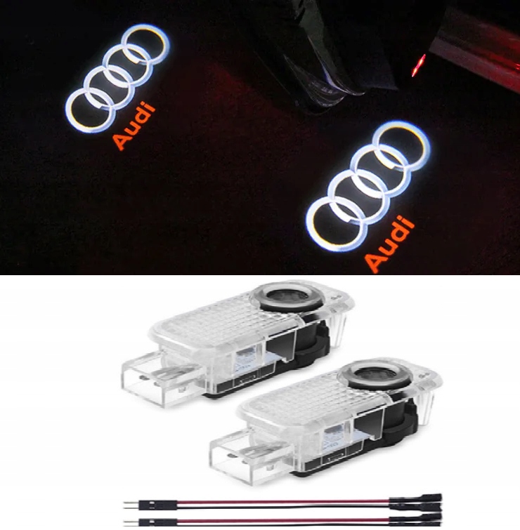 Projektory Logo Audi Led Logo A3 A4 A5 A6 A7 A8 Q3 Q5 Q6 Q7 Q8 Sline HIT !!