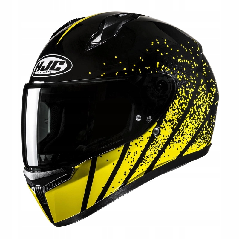 Motocyklová prilba Hjc C10 Haven Black/yellow čierna žltá Darčeky